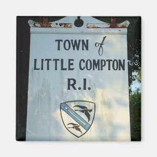 Íman Cidade de Compton pequeno, sinal de madeira de RI