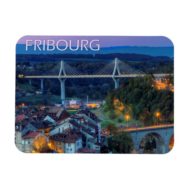 Íman cidade de Fribourg, Suiça (Horizontal)
