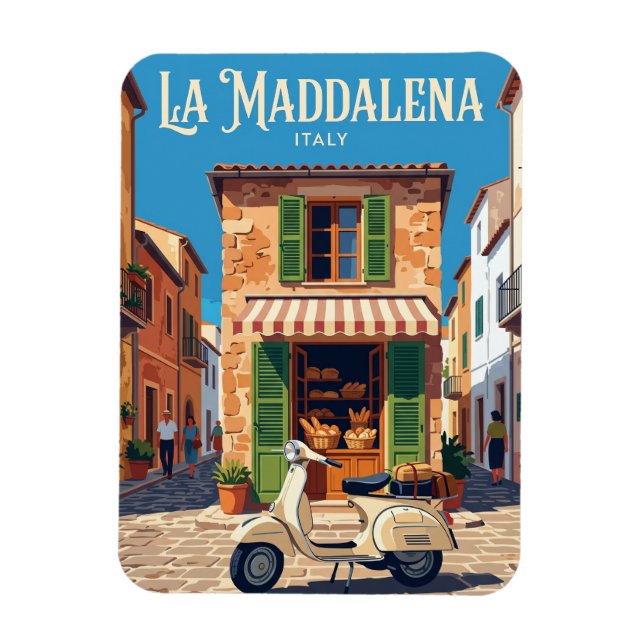 Íman Cidade de La Maddalena Itália (Vertical)