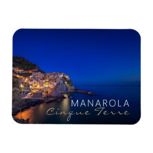 Íman Cidade de Manarola no Cinque Terre na noite