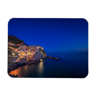 Íman Cidade de Manarola no Cinque Terre na noite