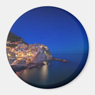Íman Cidade de Manarola no Cinque Terre na noite