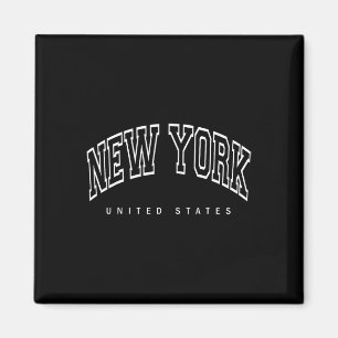 Íman Cidade de Nova York - Estados Unidos - Design Retr