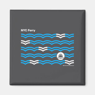 Íman Cidade de Nova York Nyc Ferry Ondas Swea _1