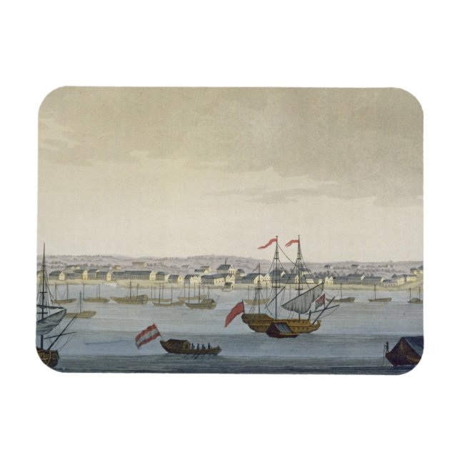 Íman Cidade de Paramaribo (gravura a cores) (Horizontal)