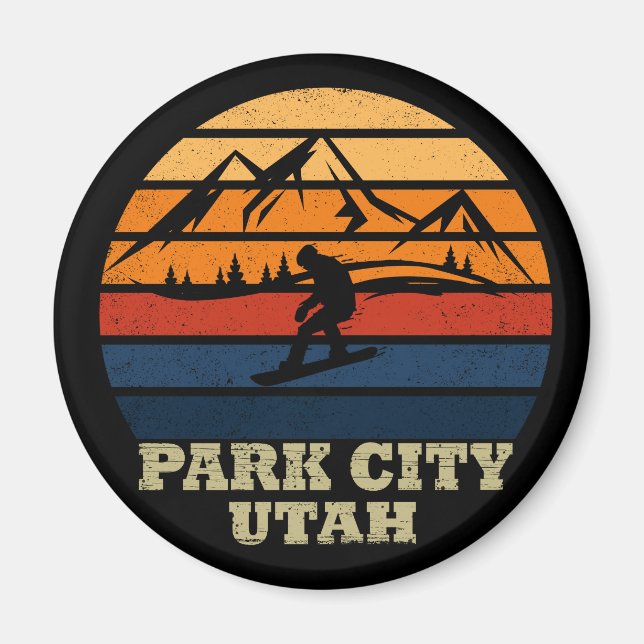 Íman Cidade de Park, Utah, vintage (Frente)