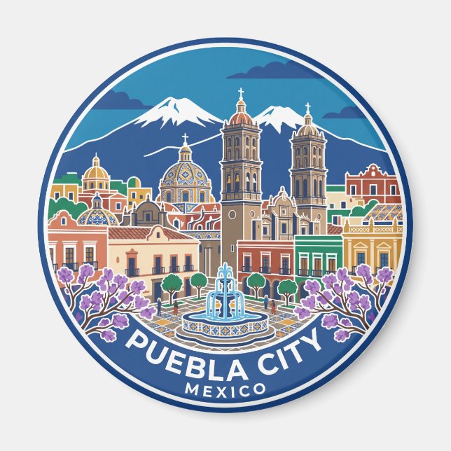 Íman Cidade de Puebla México (Frente)