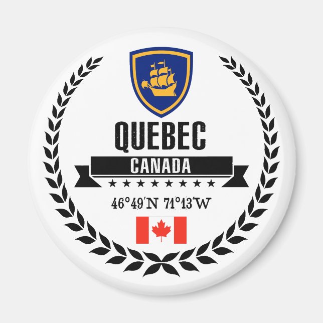 Íman Cidade de Quebec (Frente)