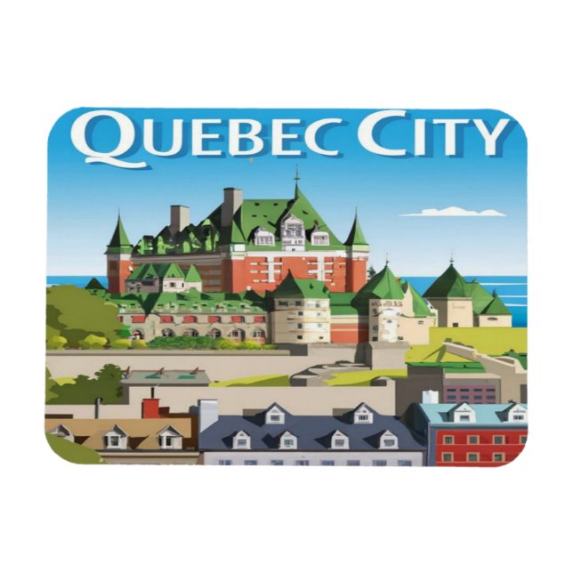 Íman Cidade de Quebec - Canadá (Horizontal)