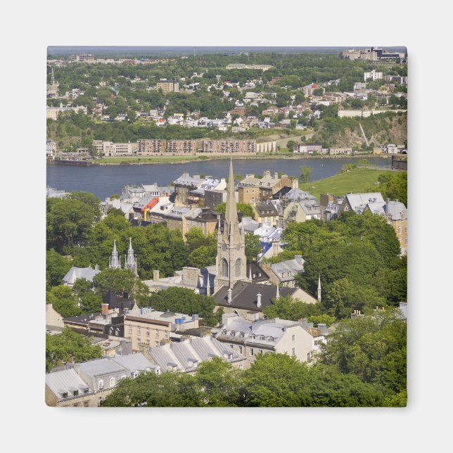 Íman Cidade de Quebec, Quebec, Canadá. Olhando para bai (Frente)