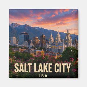 Íman Cidade de Salt Lake Utah Viagem pelo Vale Cênico