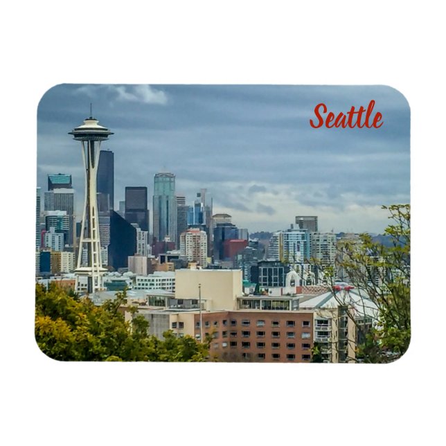 Íman Cidade de Seattle Magnet (Horizontal)