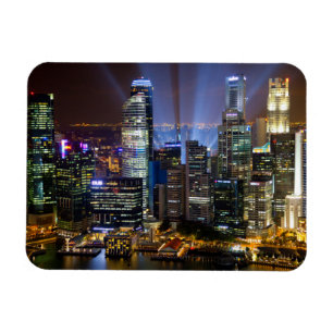 Íman Cidade de Singapura no centro à noite