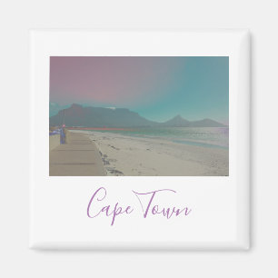 Íman Cidade do Cabo Mesa Oceano Montanhoso Ondas de Pra