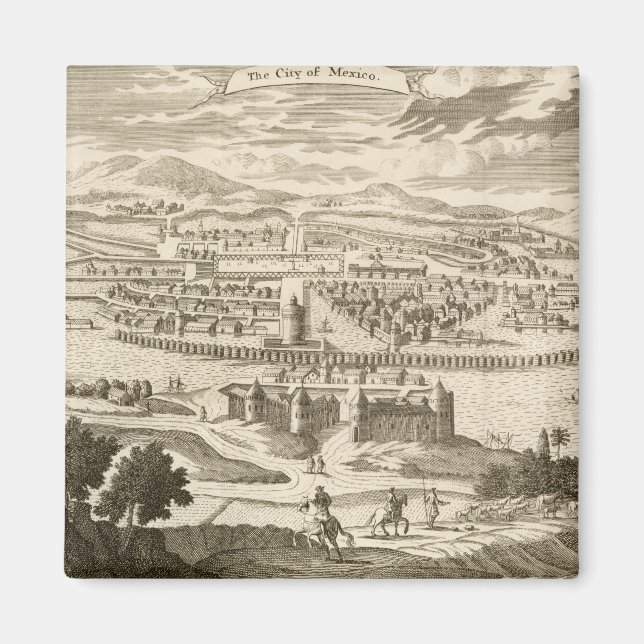 Íman Cidade do México, 1723 (gravura) (Frente)