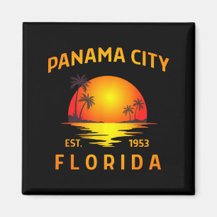 Íman cidade do panamá florida praia pôr do sol vintage