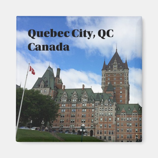 Íman Cidade do Quebeque - Magnet Turístico de Chateau F (Frente)