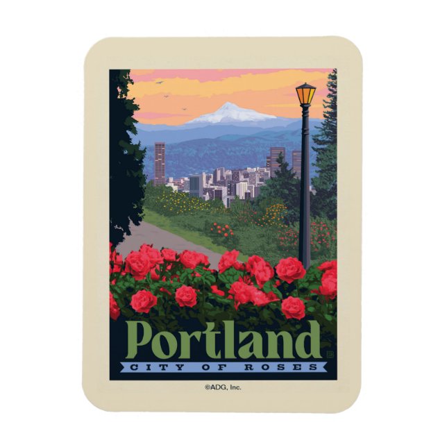 Íman Cidade dos Rosas | Portland, Oregon (Vertical)