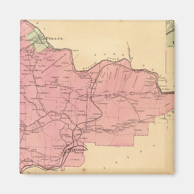 Íman cidade francesa de Creek (Frente)