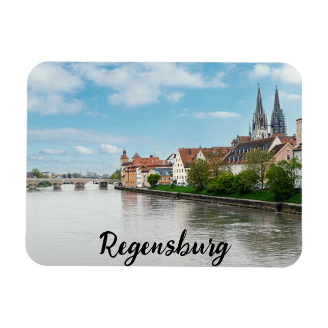 Íman Cidade histórica de Regensburg, Alemanha (Horizontal)