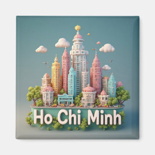Íman Cidade Ho Chi Minh Vietnã Lembrança de Viagem 🗺️