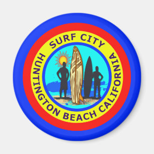 ÍMAN CIDADE HUNTINGTON BEACH CALIFÓRNIA DO SURF