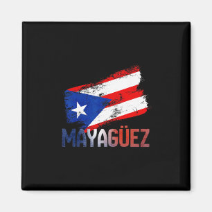 Íman Cidade Mayagüez Porto Rico Bandeira Vintage Roots