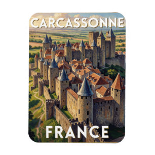 Íman Cidade Medieval de Carcassonne França Viagem Histó