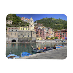 Íman Cidade na encosta de Vernazza, Cinque Terre, Ligúr