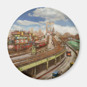 Íman Cidade - Nova York - A ponte do Brooklyn de 1903