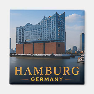 Íman Cidade Portuária Hamburgo Alemanha Destino de Viag