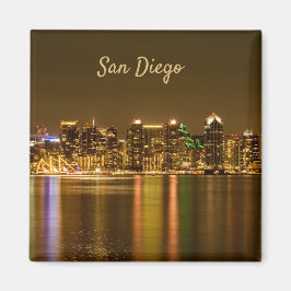Íman Cidade Skyline Night California San Diego