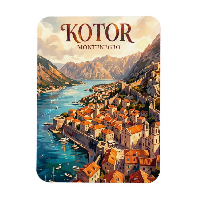 Íman Cidade Velha, Baía de Kotor, Kotor Montenegro (Vertical)