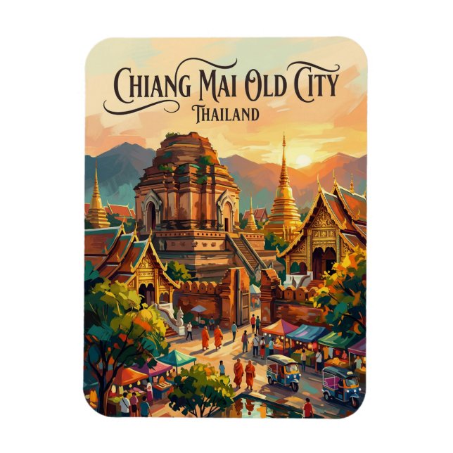 Íman Cidade Velha de Chiang Mai Tailândia (Vertical)