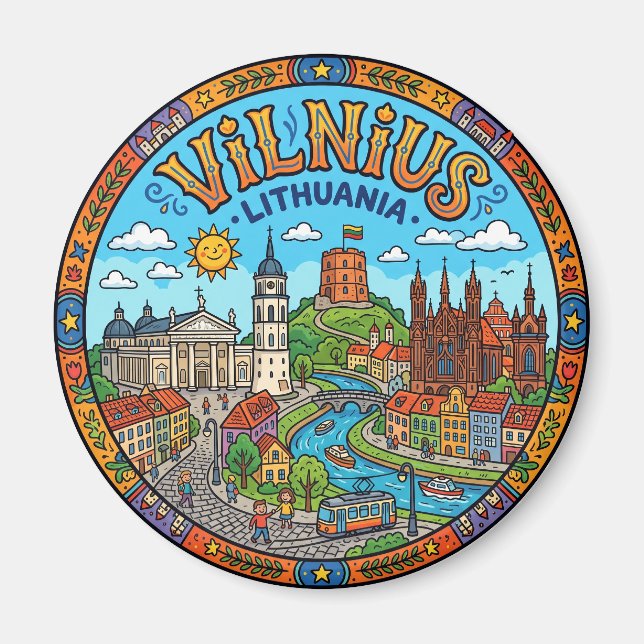 Íman Cidade Velha de Vilnius Lituânia (Frente)