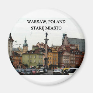ÍMAN CIDADE VELHA DO OLHAR FIXO MIASTO DO POLÔNIA DE