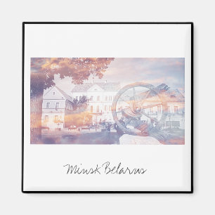 Íman Cidade View Cityscape Minsk Belarus Magnet