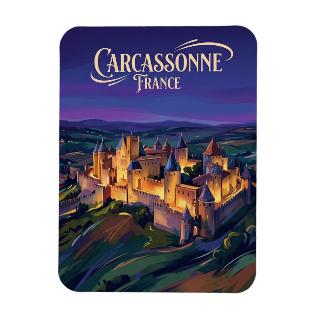 Íman Cidadela de Carcassonne França (Vertical)