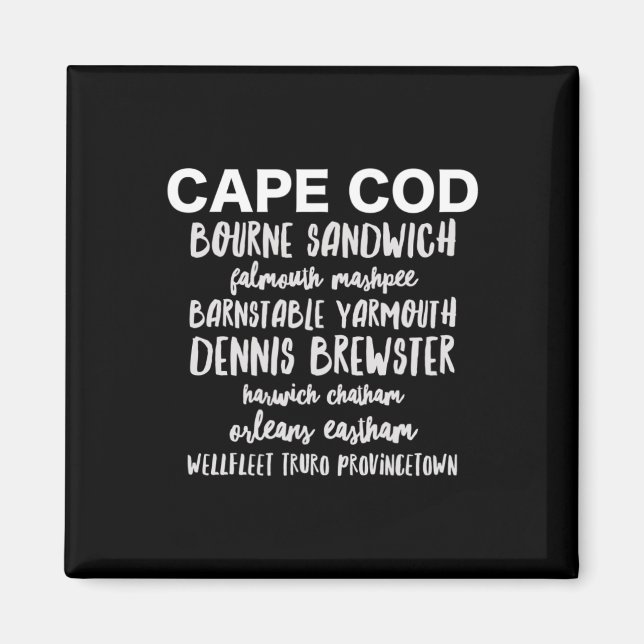 Íman Cidades de Cape Cod Provincetown Rnstable Bourne D (Frente)