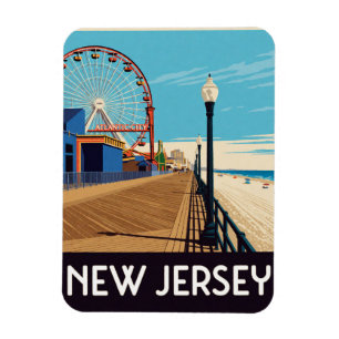 Íman Cidades Litorâneas de Nova Jersey EUA e Viagens pe