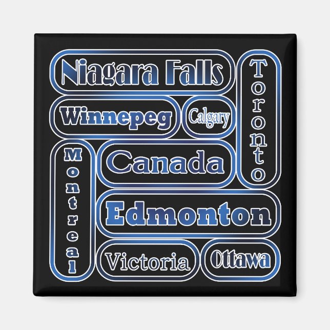 Íman Cidades populares canadenses (Frente)
