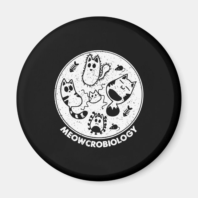 Íman Ciência Cat Meowcro biologia (Frente)