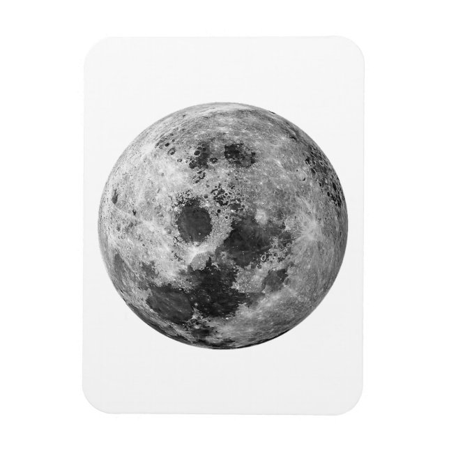 Íman Ciência da Astronomia Espacial legal com Lua Cheia (Vertical)