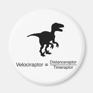Íman ciência engraçada do velociraptor