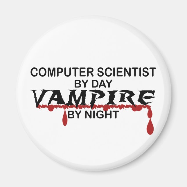 Íman Cientista da computação por dia, vampiro por noite (Frente)