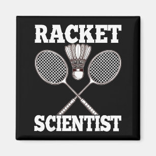 Íman Cientista de Raquete Funny Badminton