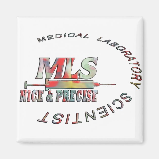 ÍMAN CIENTISTA DO LABORATÓRIO MÉDICO MLS NICE E PRECISA (Frente)