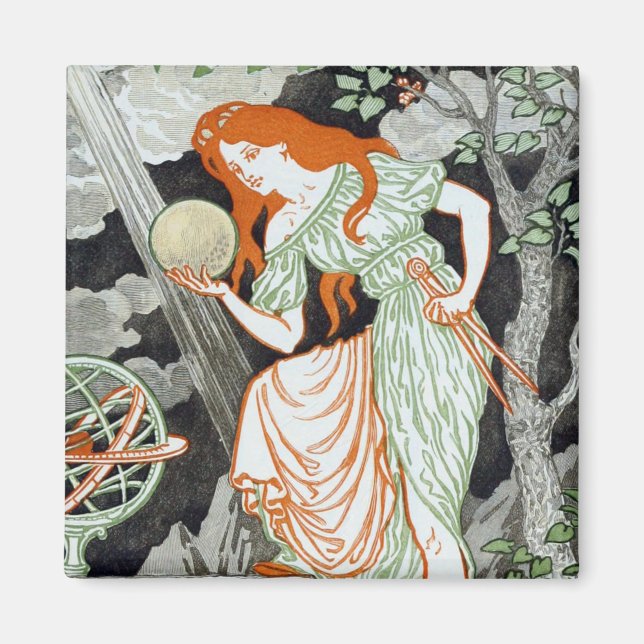 Íman Cientista feminina (Mulheres na Ciência e Tecnolog (Frente)