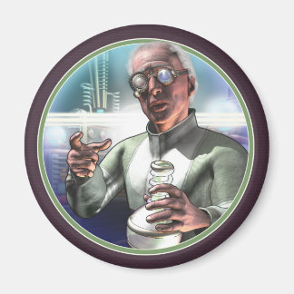 Íman Cientista Louco #1 Redondo