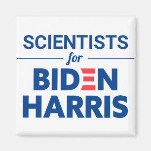 Íman Cientistas para Biden Harris Texto Personalizado B